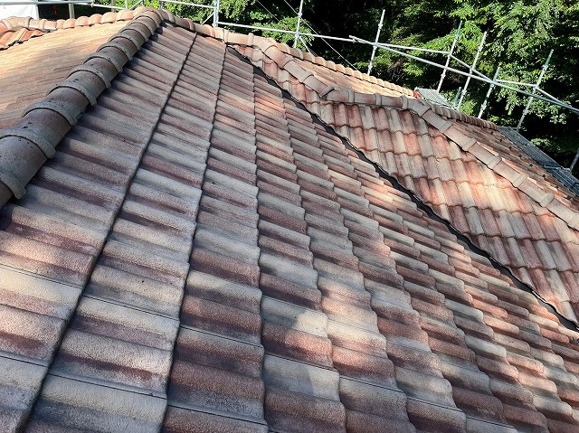 鳴沢村　洋瓦塗装工事